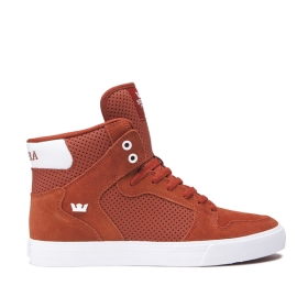 Supra Mens VAIDER High Top Shoes Bossa Nova/white | US-32132